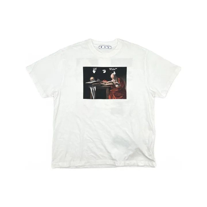 Off-White Off-White White Short Sleeve T-Shirt with Graphic 0079 Size US S / EU 44-46 / 1 - 2 Thumbnail