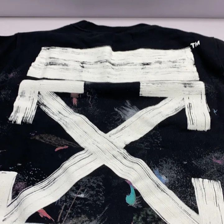 Off-White Off-White Black Splash Print Pullover Sweatshirt 0079 Size US S / EU 44-46 / 1 - 9 Thumbnail