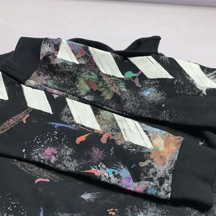 Off-White Off-White Black Splash Print Pullover Sweatshirt 0079 Size US S / EU 44-46 / 1 - 11 Thumbnail