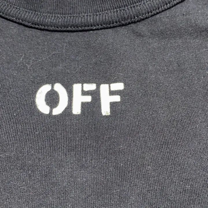 Off-White Off-White Black Short Sleeve Tee with Print 0079 Size US XXS / EU 40 - 8 Thumbnail