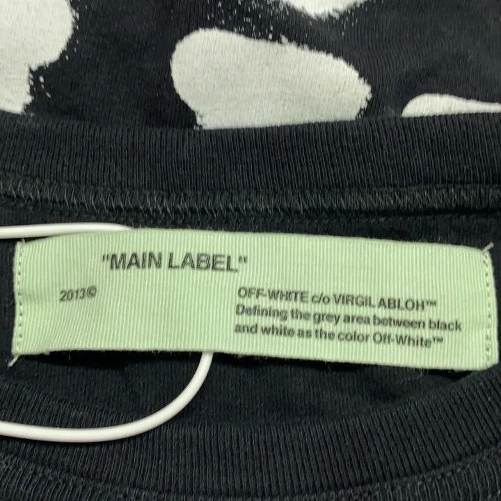 Off-White Off-White Black Short Sleeve Tee with Print 0079 Size US XXS / EU 40 - 4 Thumbnail