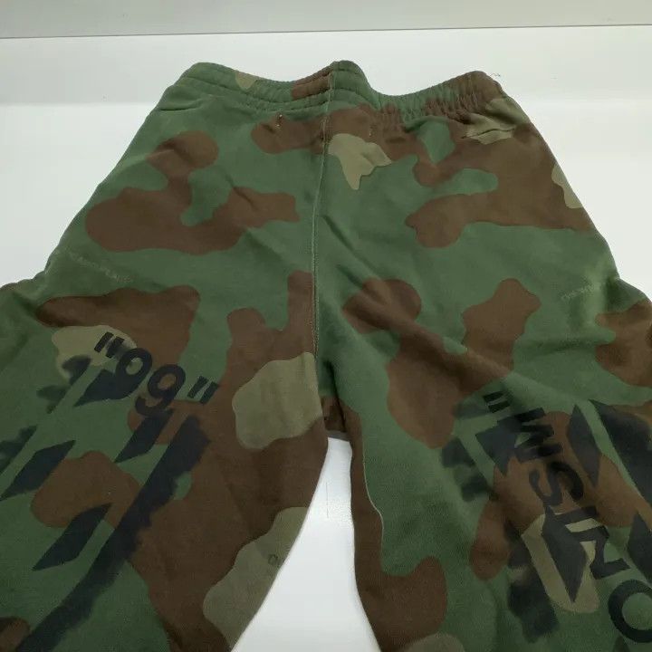 Off-White OFF-WHITE Logo Printed Camo Athletic Shorts 0079 Size US 30 / EU 46 - 4 Thumbnail