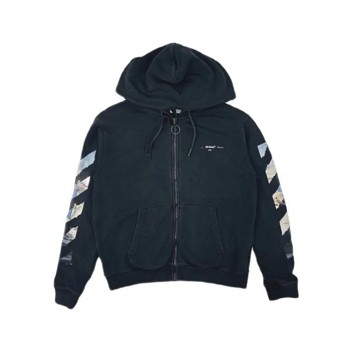 Off-White Off-White Graphic Zip Hoodie for Couples 0079 Size US L / EU 52-54 / 3 - 2 Thumbnail