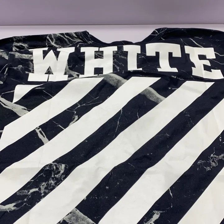Off-White Off-White Marble Print Short Sleeve T-Shirt 0079 Size US XS / EU 42 / 0 - 3 Thumbnail