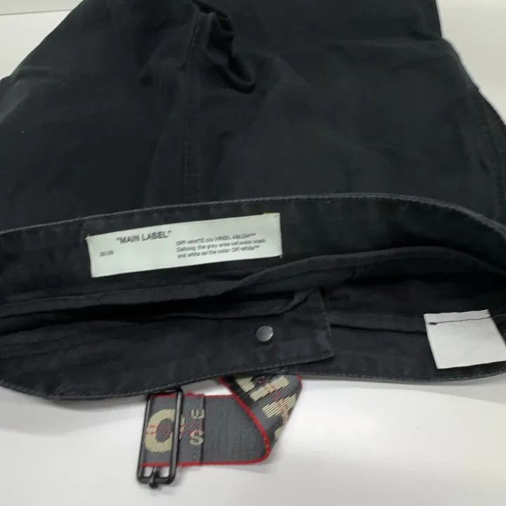 Off-White Off-White Black Waist-Detail Cargo Pants 0079 Size US 30 / EU 46 - 5 Thumbnail