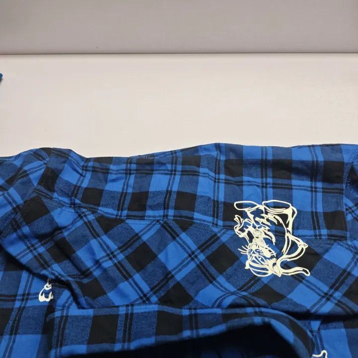 Off-White OFF-WHITE Plaid Animal Print Button-Up Shirt 0079 Size US L / EU 52-54 / 3 - 8 Thumbnail