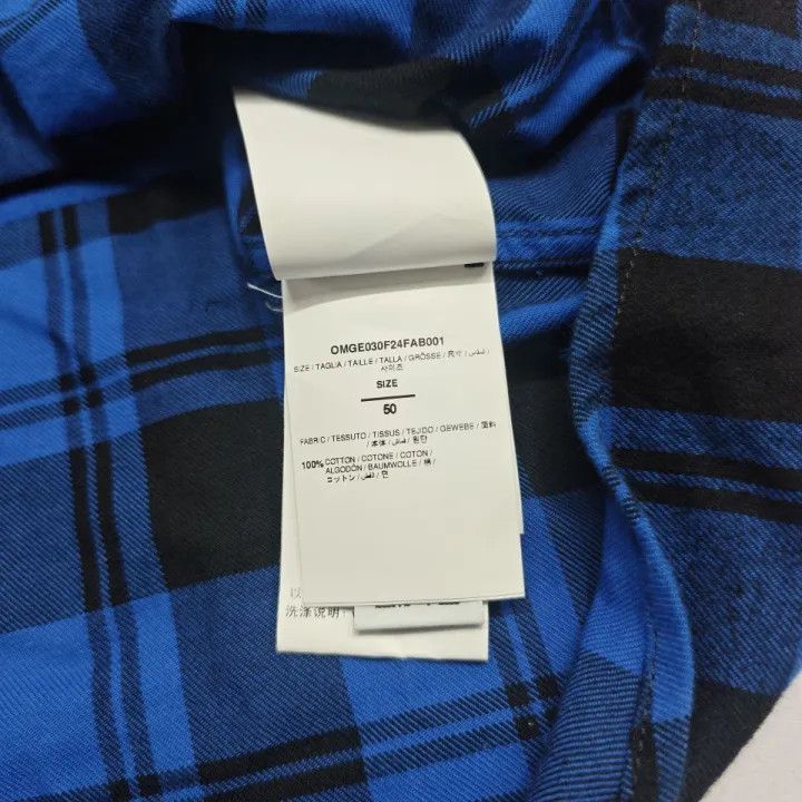 Off-White OFF-WHITE Plaid Animal Print Button-Up Shirt 0079 Size US L / EU 52-54 / 3 - 5 Thumbnail