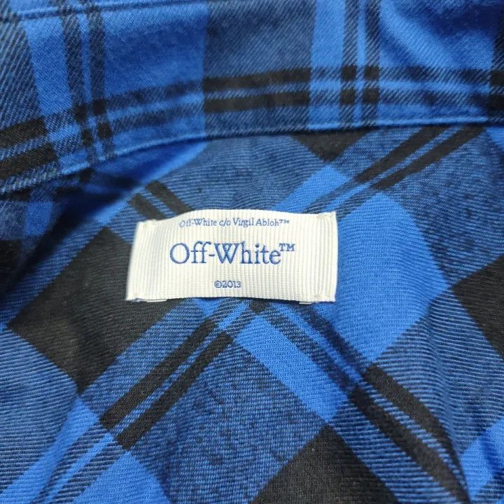 Off-White OFF-WHITE Plaid Animal Print Button-Up Shirt 0079 Size US L / EU 52-54 / 3 - 4 Thumbnail