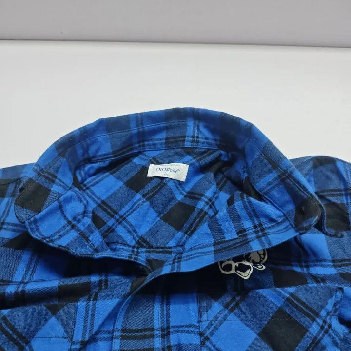 Off-White OFF-WHITE Plaid Animal Print Button-Up Shirt 0079 Size US L / EU 52-54 / 3 - 9 Thumbnail