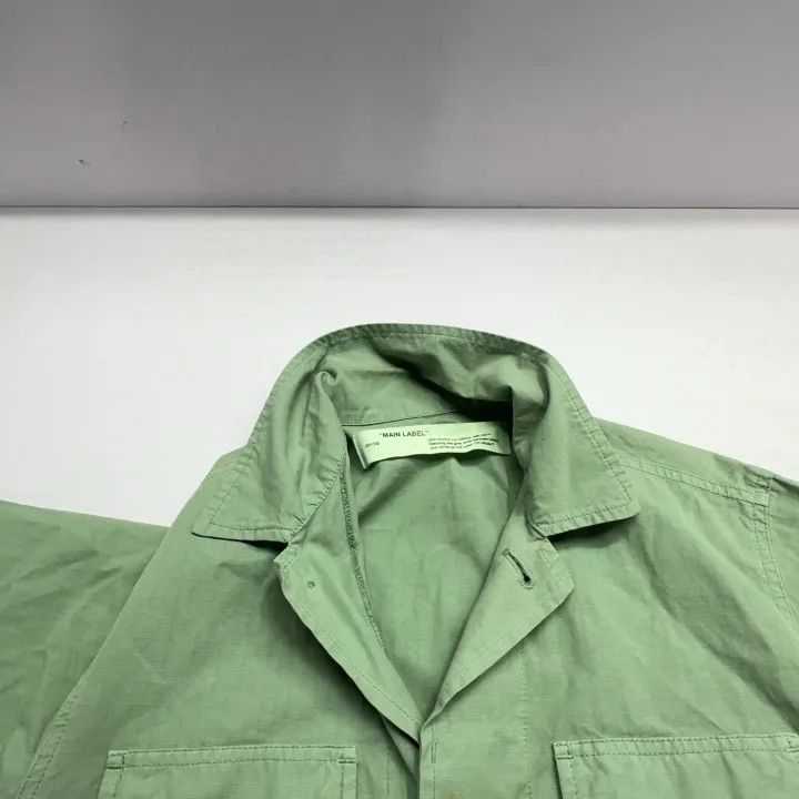 Off-White Off-White Embroidered Long Sleeve Green Jacket 0079 Size US S / EU 44-46 / 1 - 7 Thumbnail