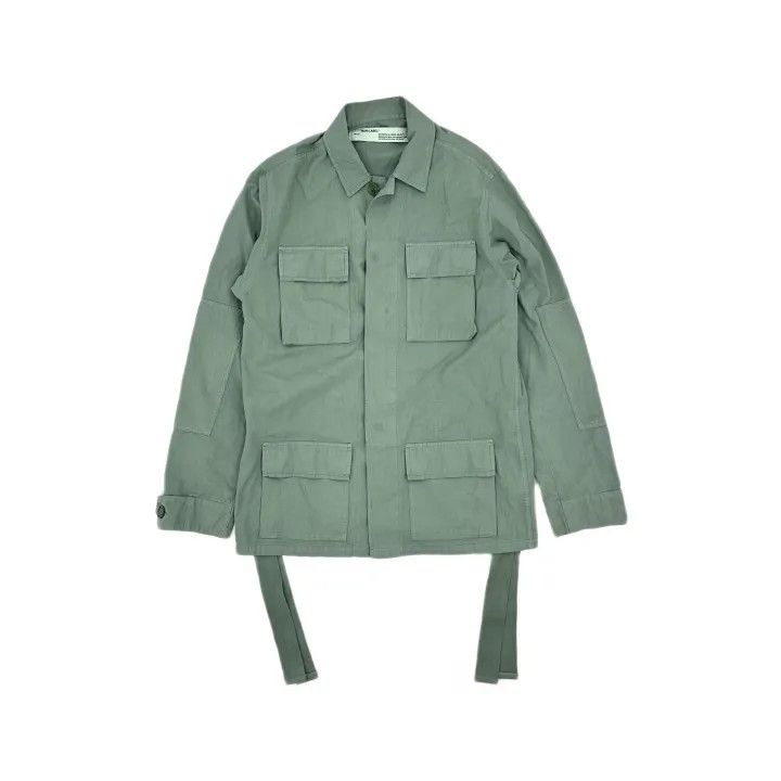 Off-White Off-White Embroidered Long Sleeve Green Jacket 0079 Size US S / EU 44-46 / 1 - 2 Thumbnail
