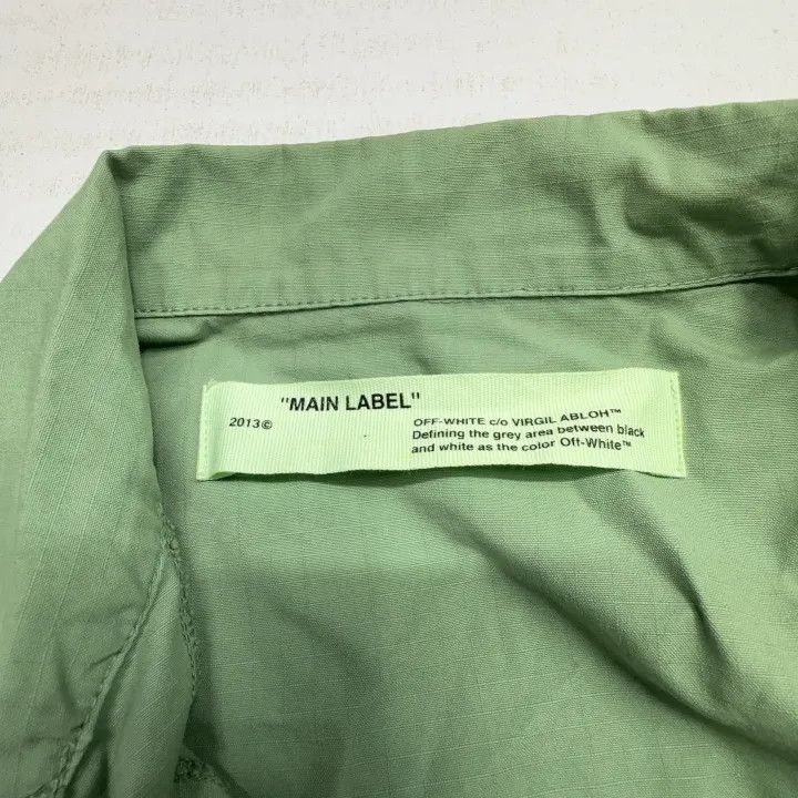 Off-White Off-White Embroidered Long Sleeve Green Jacket 0079 Size US S / EU 44-46 / 1 - 4 Thumbnail