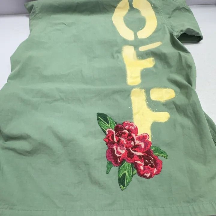 Off-White Off-White Embroidered Long Sleeve Green Jacket 0079 Size US S / EU 44-46 / 1 - 15 Thumbnail