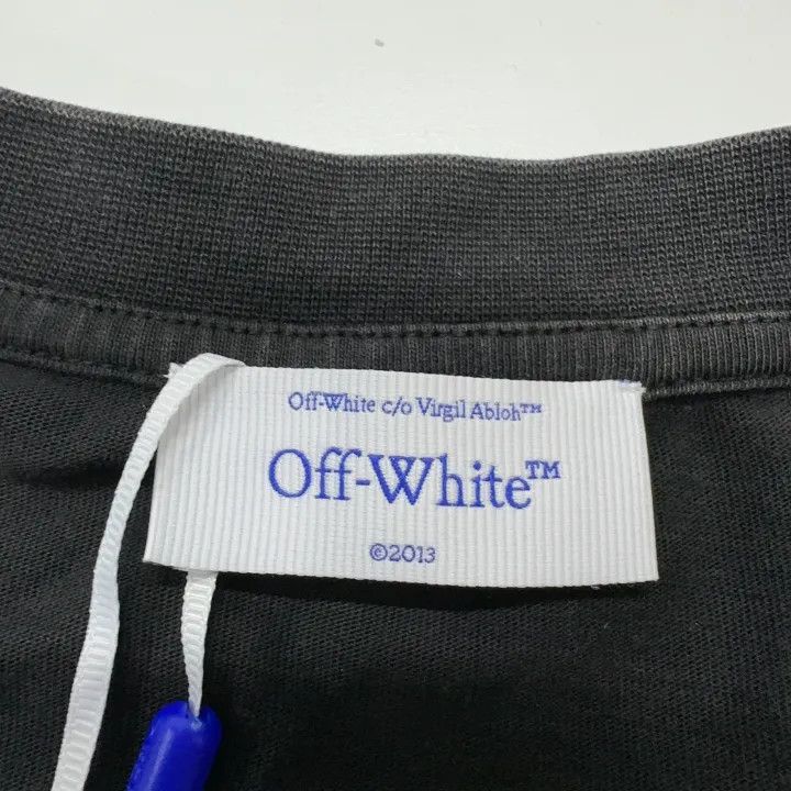 Off-White OFF-WHITE Black Logo Crew Neck T-Shirt 0079 Size US L / EU 52-54 / 3 - 3 Thumbnail