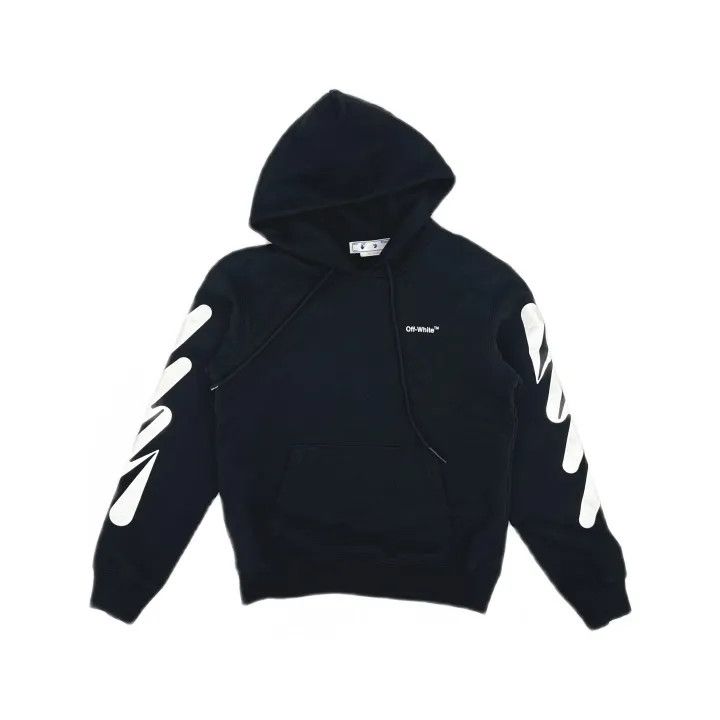 Off-White Off-White Black Graphic Print Hoodie for Men 0079 Size US S / EU 44-46 / 1 - 2 Thumbnail