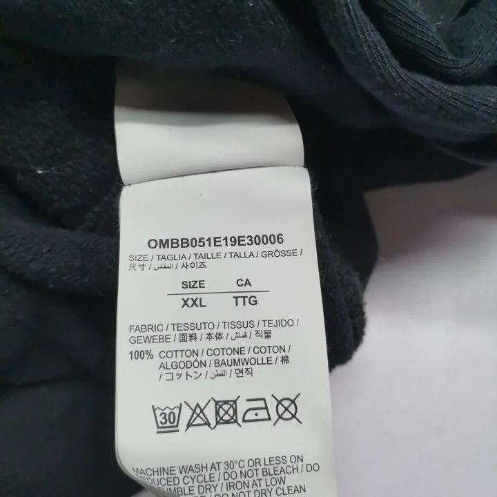 Off-White OFF-WHITE Graphic Print Black Hoodie for Men 0079 Size US XXL / EU 58 / 5 - 5 Thumbnail