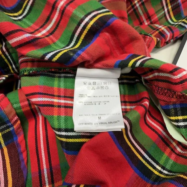 Off-White Off-White Red Plaid Printed Shirt 0079 Size US M / EU 48-50 / 2 - 4 Thumbnail