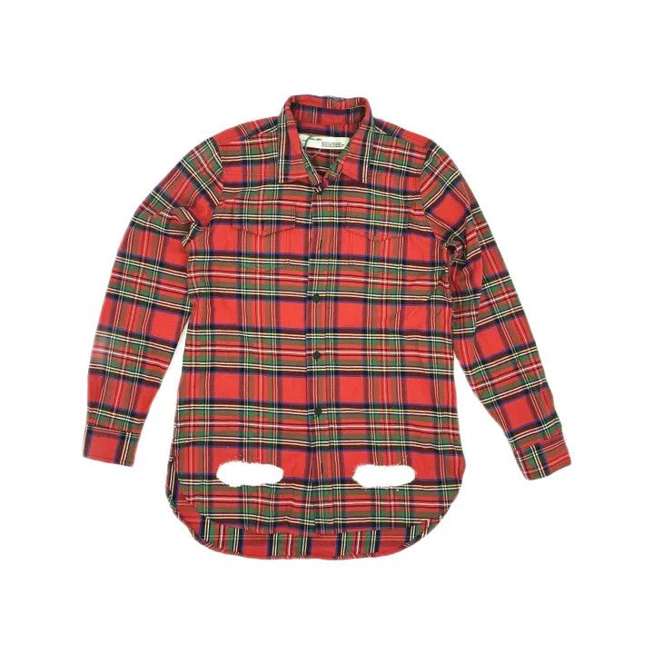 Off-White Off-White Red Plaid Printed Shirt 0079 Size US M / EU 48-50 / 2 - 2 Thumbnail