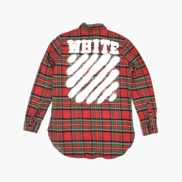 Off-White Off-White Red Plaid Printed Shirt 0079 Size US M / EU 48-50 / 2 - 3 Thumbnail