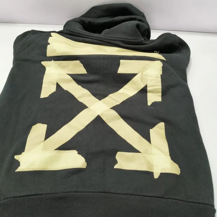 Off-White Off-White Black Hoodie with Gold Print 0079 Size US M / EU 48-50 / 2 - 10 Thumbnail