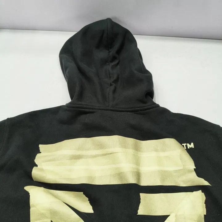 Off-White Off-White Black Hoodie with Gold Print 0079 Size US M / EU 48-50 / 2 - 6 Thumbnail