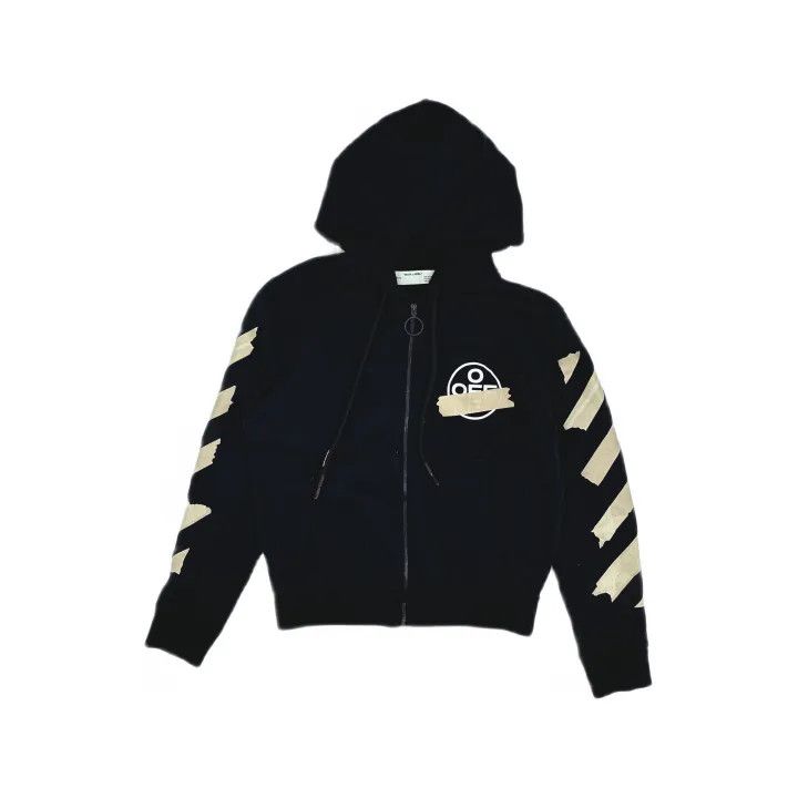 Off-White Off-White Black Hoodie with Gold Print 0079 Size US M / EU 48-50 / 2 - 2 Thumbnail