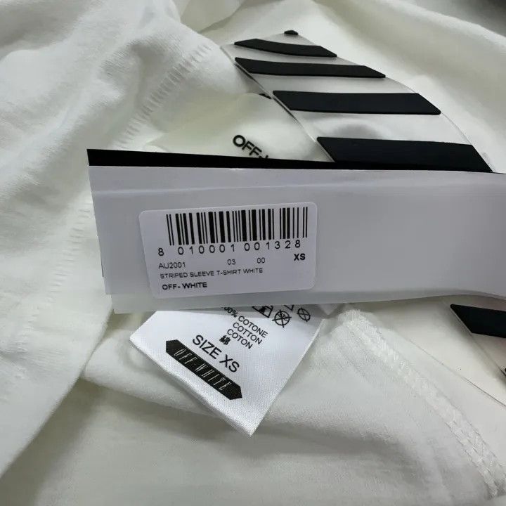 Off-White OFF-WHITE C/O Virgil Abloh Striped Long Sleeve T-Shirt 0079 Size US XS / EU 42 / 0 - 3 Thumbnail