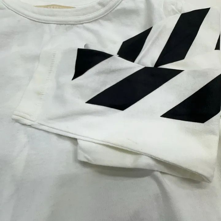 Off-White OFF-WHITE C/O Virgil Abloh Striped Long Sleeve T-Shirt 0079 Size US XS / EU 42 / 0 - 6 Thumbnail