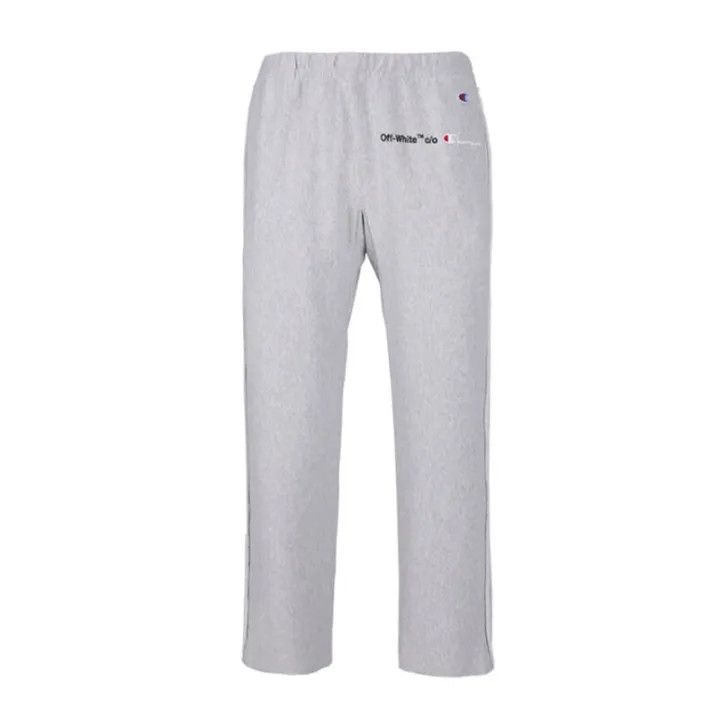 Off-White Off-White Gray Logo Design Casual Pants 0079 Size US 28 / EU 44 - 2 Thumbnail