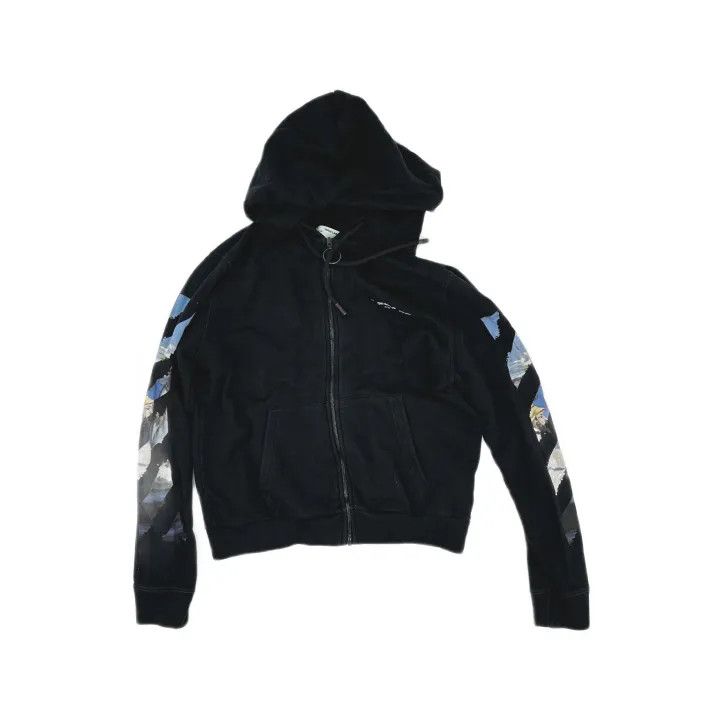 Off-White Off-White Painted Arrow Graphic Zip Hoodie 0079 Size US M / EU 48-50 / 2 - 2 Thumbnail