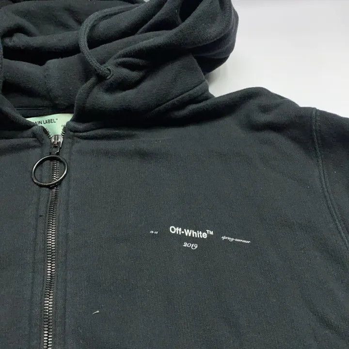 Off-White Off-White Painted Arrow Graphic Zip Hoodie 0079 Size US M / EU 48-50 / 2 - 7 Thumbnail