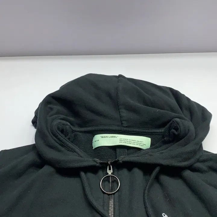 Off-White Off-White Painted Arrow Graphic Zip Hoodie 0079 Size US M / EU 48-50 / 2 - 8 Thumbnail