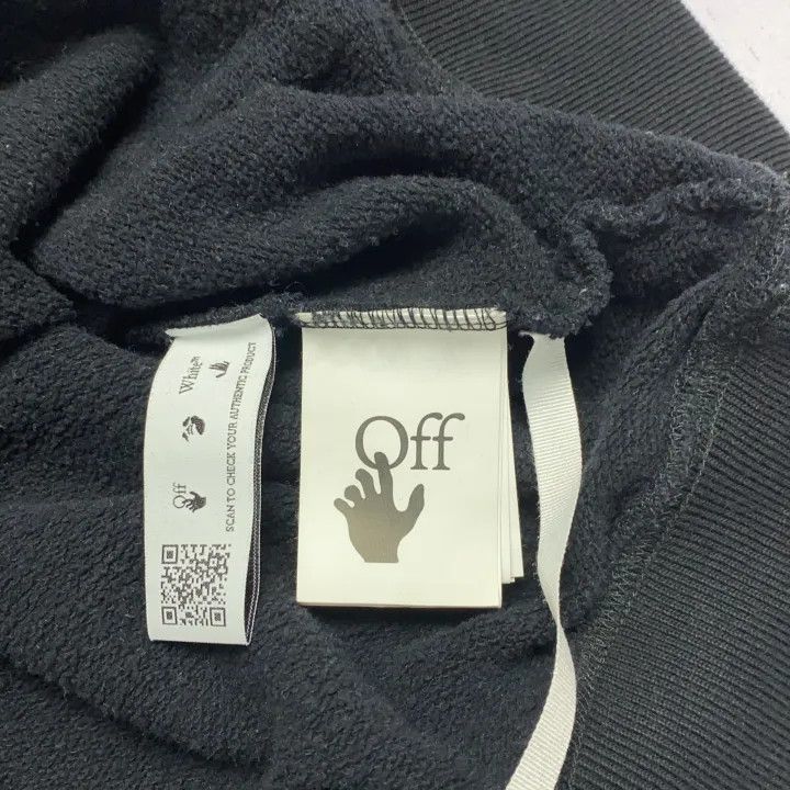 Off-White Off-White Black Graphic Hoodie for Men 0079 Size US L / EU 52-54 / 3 - 6 Thumbnail