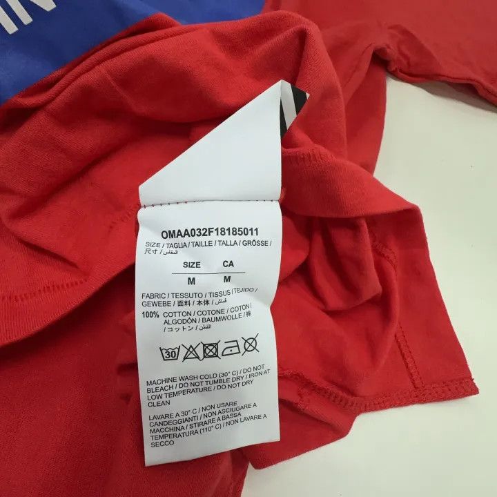 Off-White Off-White Portrait Print Irregular Red T-shirt 0079 Size US M / EU 48-50 / 2 - 4 Thumbnail