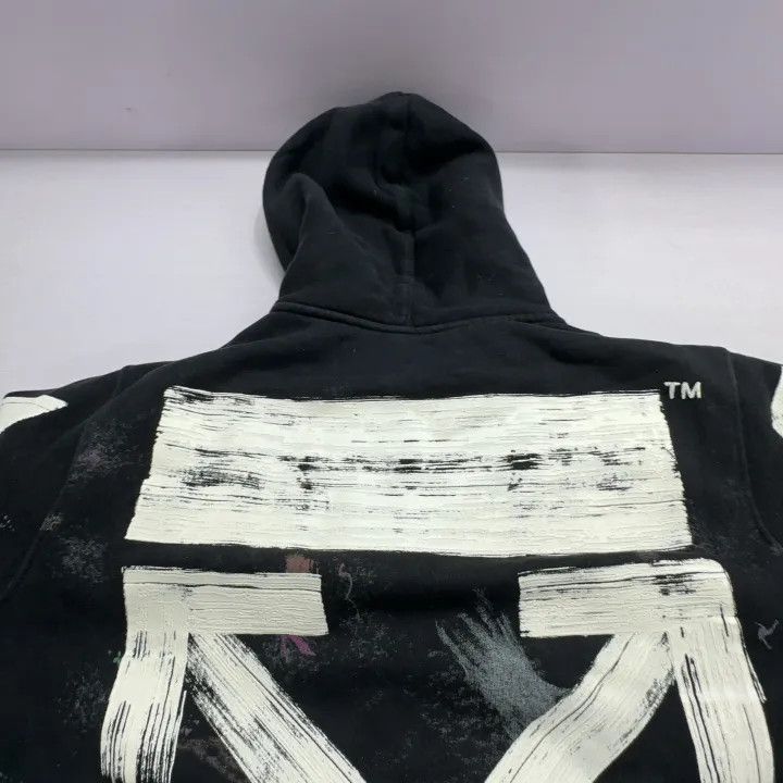 Off-White OFF-WHITE Galaxy Brush Black Hoodie for Men 0079 Size US XS / EU 42 / 0 - 6 Thumbnail