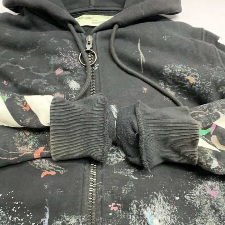 Off-White OFF-WHITE Galaxy Brush Black Hoodie for Men 0079 Size US XS / EU 42 / 0 - 9 Thumbnail