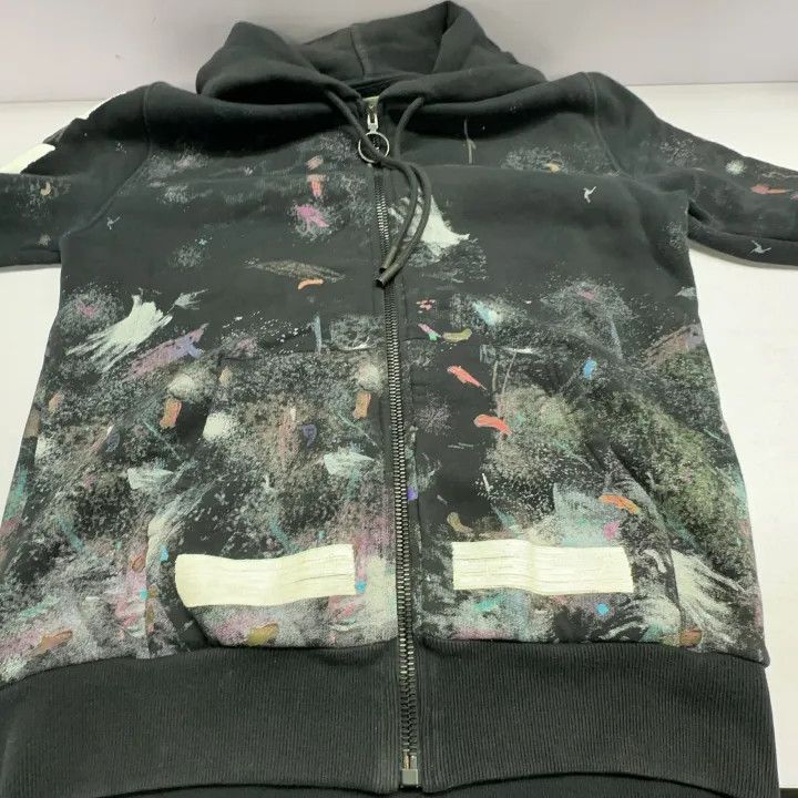 Off-White OFF-WHITE Galaxy Brush Black Hoodie for Men 0079 Size US XS / EU 42 / 0 - 10 Thumbnail