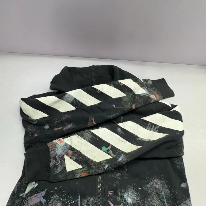 Off-White OFF-WHITE Galaxy Brush Black Hoodie for Men 0079 Size US XS / EU 42 / 0 - 8 Thumbnail