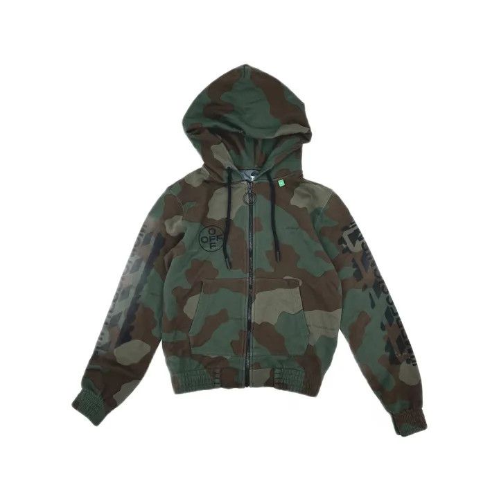 Off-White Off-White Camouflage Print Hoodie for Men 0079 Size US XXS / EU 40 - 2 Thumbnail