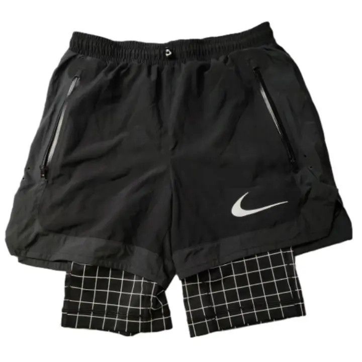 Off-White Nike x OFF-WHITE Black Training Shorts 0079 Size US 26 / EU 42 - 2 Thumbnail