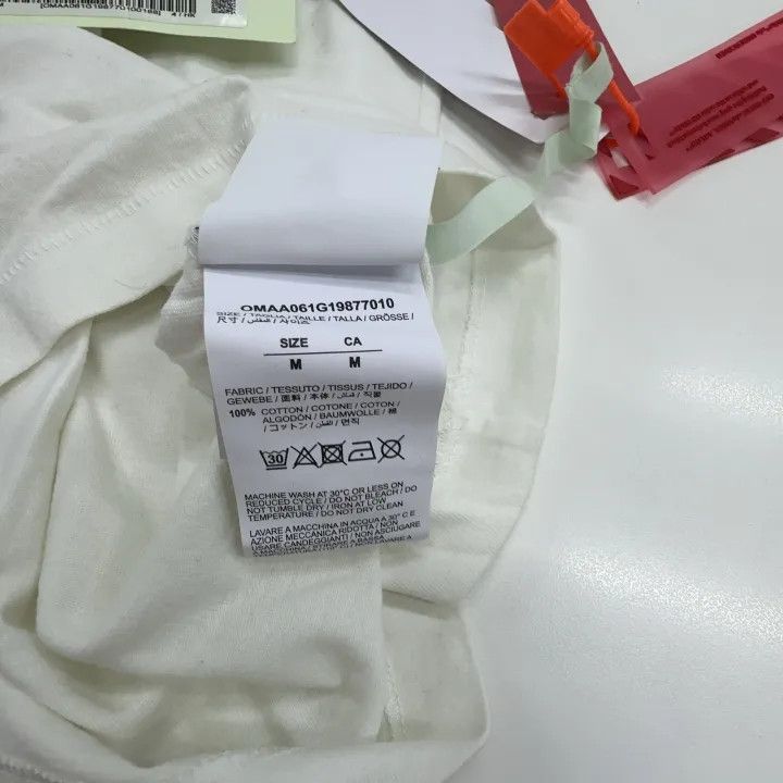Off-White Off-White Logo Print Casual White T-Shirt 0079 Size US M / EU 48-50 / 2 - 3 Thumbnail