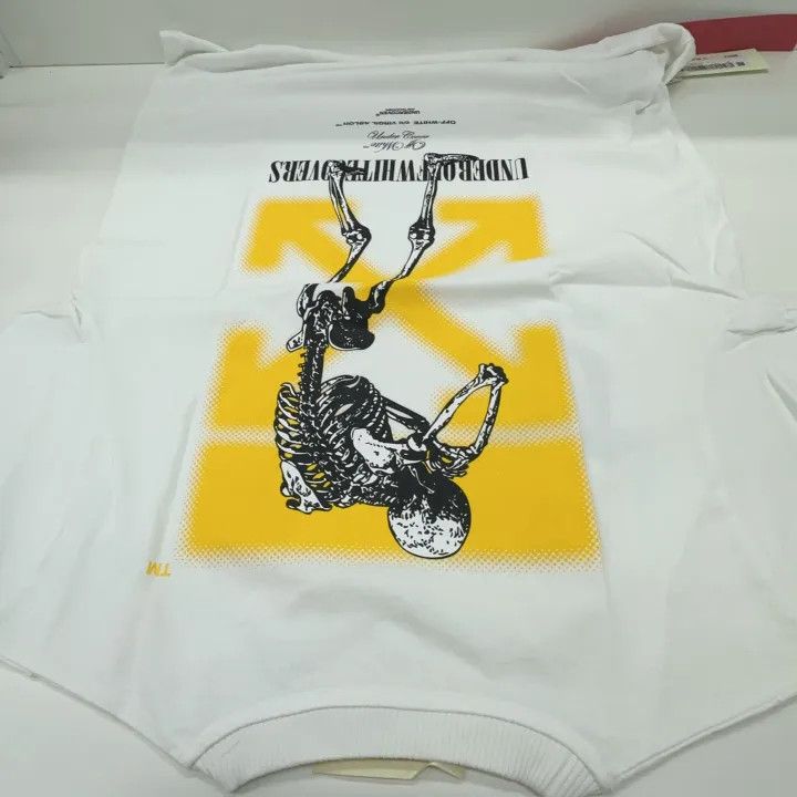 Off-White OFF-WHITE Logo Print Casual Short Sleeve T-Shirt 0079 Size US XXS / EU 40 - 5 Thumbnail