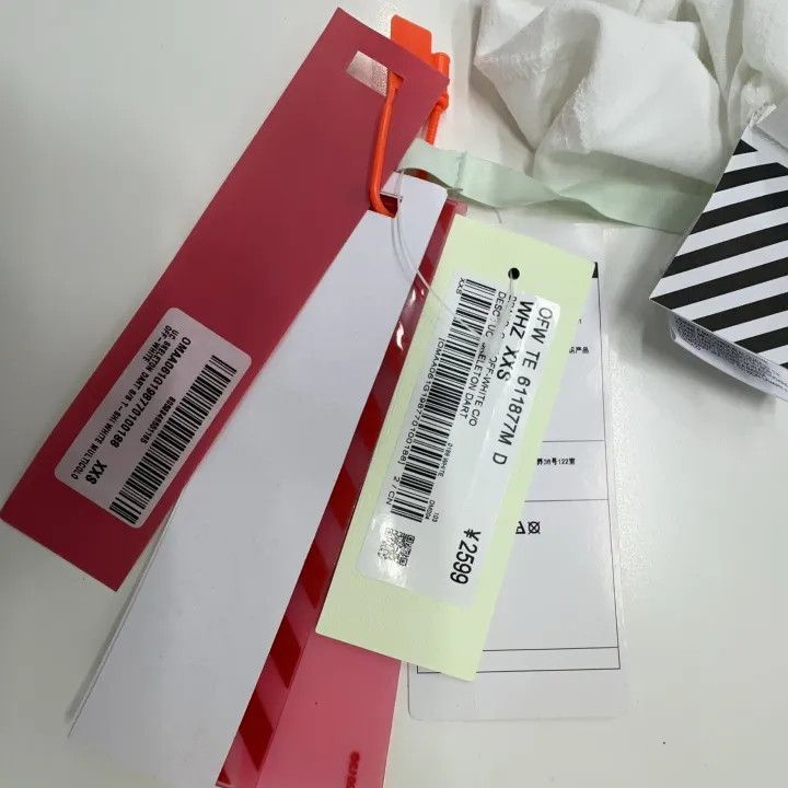 Off-White OFF-WHITE Logo Print Casual Short Sleeve T-Shirt 0079 Size US XXS / EU 40 - 4 Thumbnail