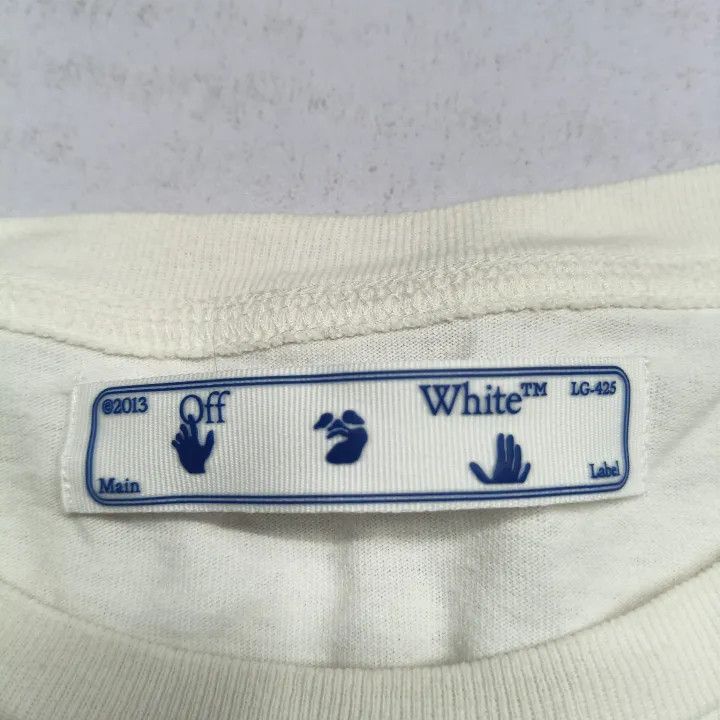 Off-White OFF-WHITE Casual Loose Fit Short Sleeve T-Shirt 0079 Size US L / EU 52-54 / 3 - 4 Thumbnail