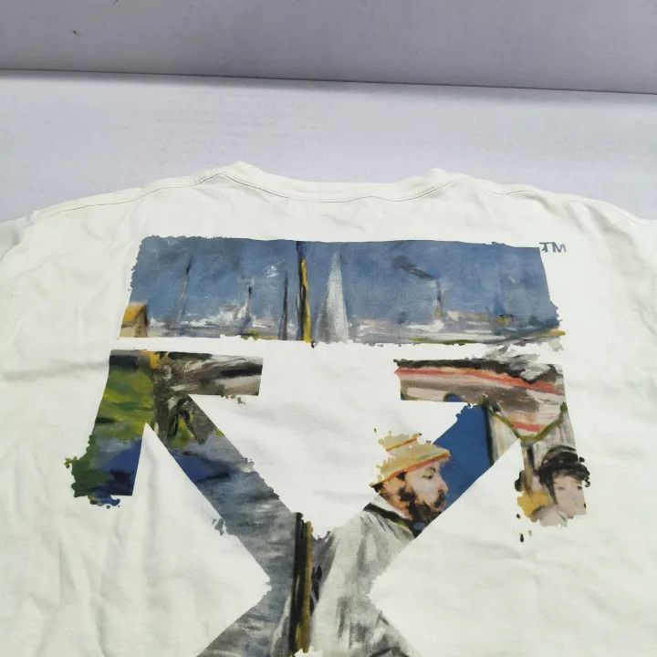 Off-White OFF-WHITE Casual Loose Fit Short Sleeve T-Shirt 0079 Size US L / EU 52-54 / 3 - 8 Thumbnail