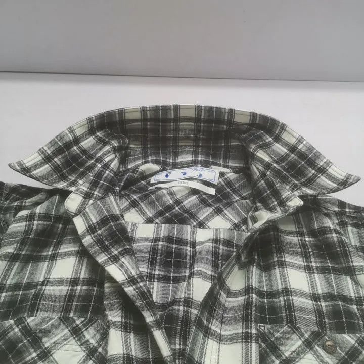 Off-White Off-White Black Checkered Long Sleeve Shirt 0079 Size US L / EU 52-54 / 3 - 5 Thumbnail
