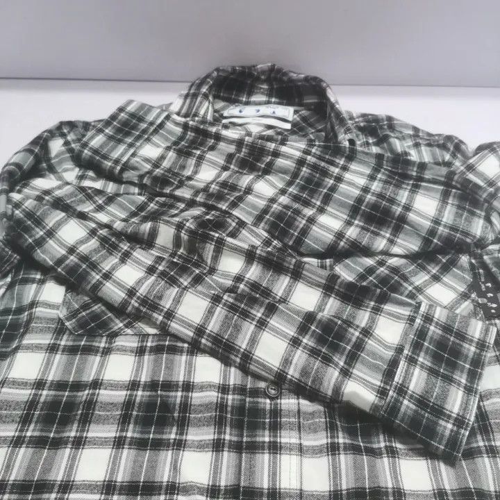 Off-White Off-White Black Checkered Long Sleeve Shirt 0079 Size US L / EU 52-54 / 3 - 7 Thumbnail
