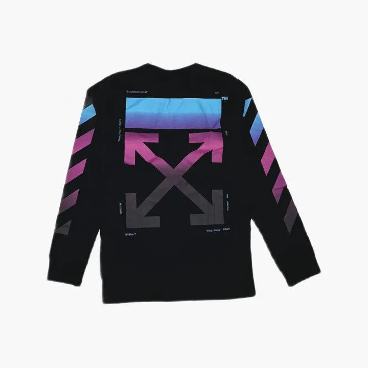 Off-White Off-White Gradient Rainbow Arrow Long Sleeve Sweatshirt 0079 Size US M / EU 48-50 / 2 - 3 Thumbnail