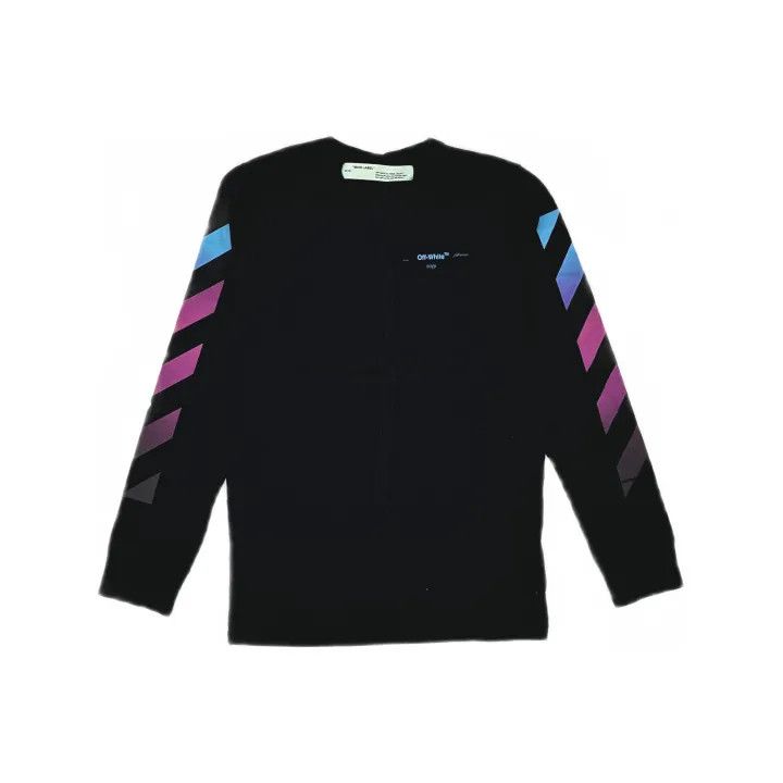 Off-White Off-White Gradient Rainbow Arrow Long Sleeve Sweatshirt 0079 Size US M / EU 48-50 / 2 - 2 Thumbnail
