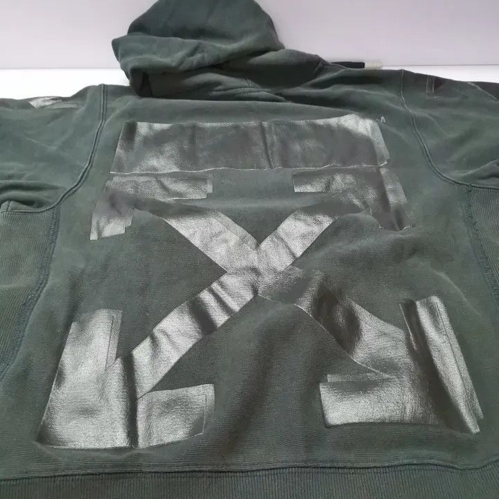Off-White Off-White Black Logo Embroidered Hoodie 0079 Size US XS / EU 42 / 0 - 11 Thumbnail
